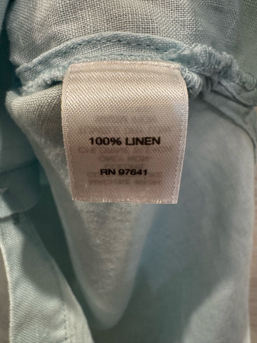 J. Jill Sleeveless Pale Blue Button-Front 100% LinenTunic size Large - Picture 4 of 6